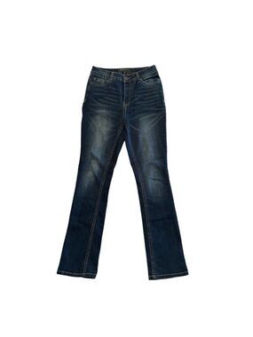 Cato Premium Bootcut Denim Jeans Womens 6 BLUE Mid-Rise Inseam 31” Inches